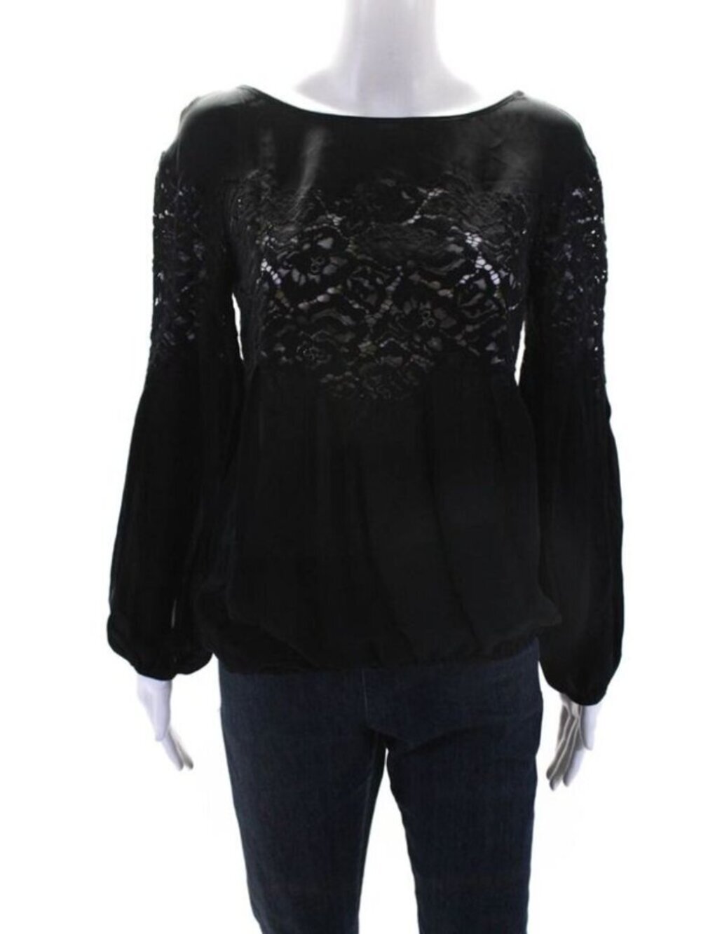 Ramy Brook Silk Blouse With Lace